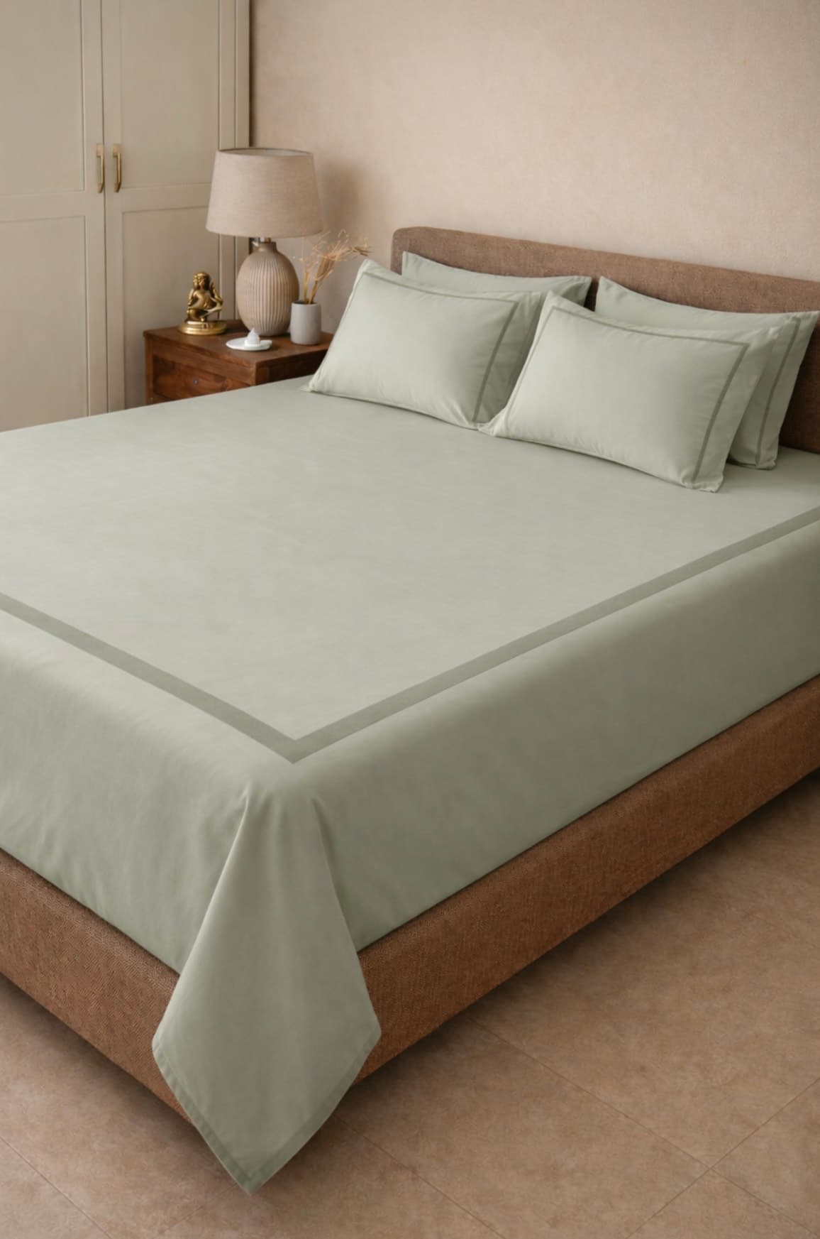 Elegant Cream Embroidery